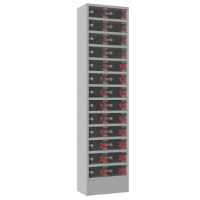 шкаф для хранения мобильных телефонов шст 26 с дверками из оргстекла