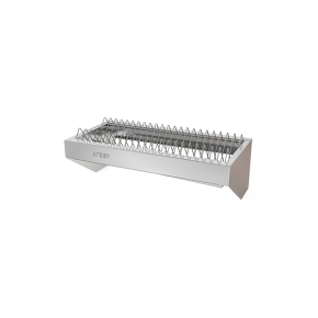 полка кухонная для тарелок из нержавейки 320x1500x350 фото