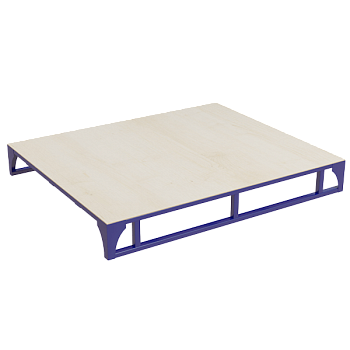 поддон с настилом из ламинированной фанеры (палета) пмфл фото