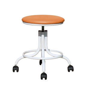 табурет на винтовой опоре т01 оранжевый фото