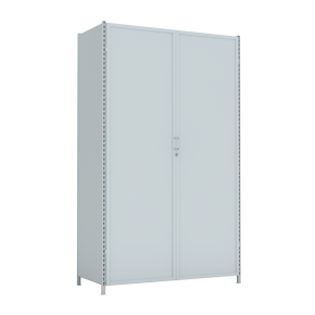 стеллаж 3000x1800x800 стенки сплошные, двери сплошные 5 ярусов фото