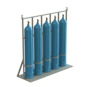 стойка для 5 газовых баллонов (кислород) фото