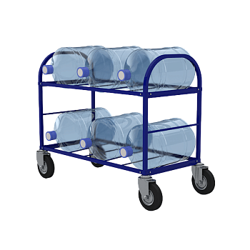 мобильный стеллаж для хранения бутылей для воды тсвд-6 фото