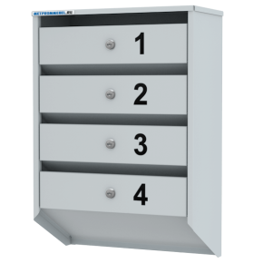 почтовый ящик на 4 ячейки базис фото