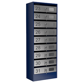 почтовый ящик 9-секционный серия эталон с окошком фото