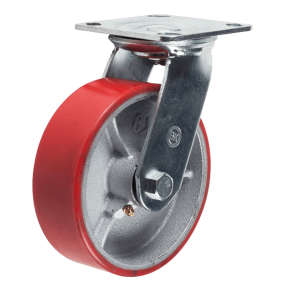 колесо большегрузное поворотное (полиуретан) 100 мм фото