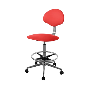 кресло высокое медицинское кр12-в (обивка) красное фото