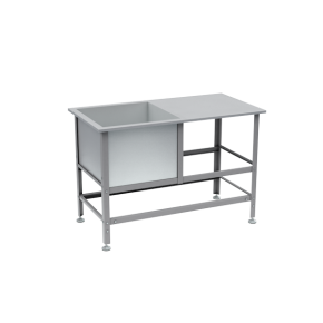 ванна моечная 1 раковина со столом 870x1350x700 фото