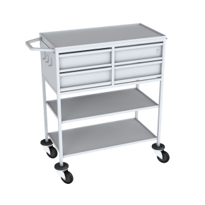 стол-тележка с 4 ящиками для перевязочной фото