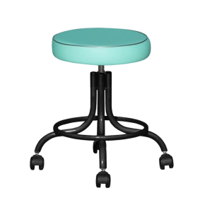табурет винтовой зеленый т01-1 черный каркас фото