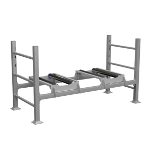 паллета для 2 бочек с двумя поворотными блоками фото