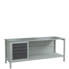 верстак 2000 с тумбой с 4 выдвижными ящиками фото