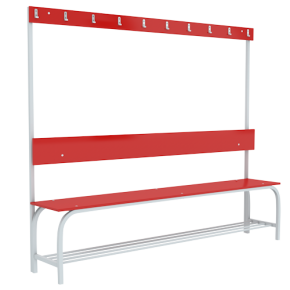 скамья односторонняя с полкой под обувь из лдсп фото