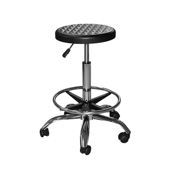 табурет лабораторный полиуретановый т11-в сиденье круглое с рисунком фото