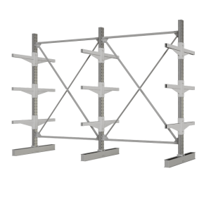 консольный стеллаж кср двухсторонний двойной фото