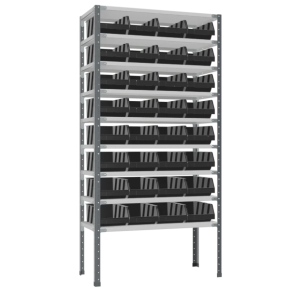 антистатический стеллаж ст-012 с ящиками 400x230x150 фото