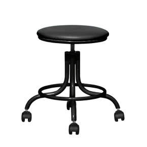 табурет на винтовой опоре черный т01 черный каркас фото