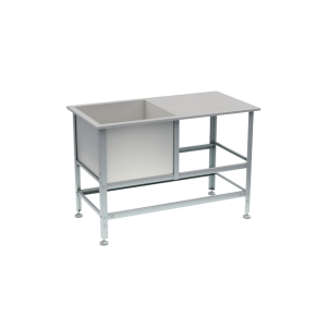 ванна со столом 1 мойка 870x1350x700 фото