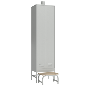 шкаф с принудительной вентиляцией и выдвижной скамьей фото