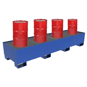 поддон металлический для хранения 4 бочек 432x2500x700 фото