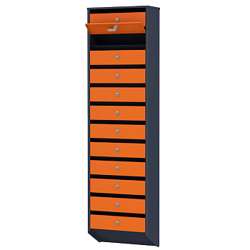 почтовый ящик 12-секционный серия базис премиум фото