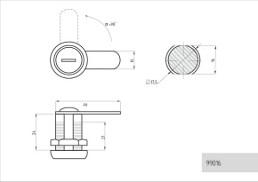 замок почтовый 25 мм фото
