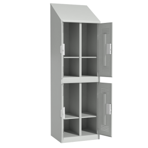 шкаф для раздевалок четырёхсекционный с электронным замком фото