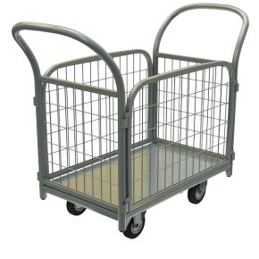 тележка платформенная с гальваническим покрытием бортовая тс ц1 фото