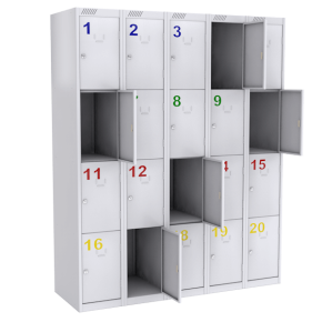 шкаф для сумок на 20 ячеек фото