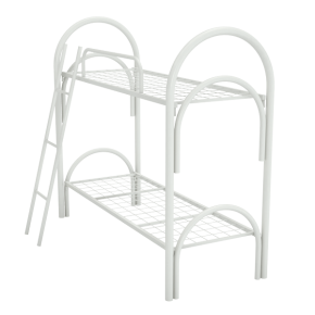 металлическая двухъярусная кровать с лестницей фото