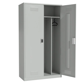 шкаф для одежды двухстворчатый на 4 отделения с электронным замком фото