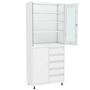 шкаф для хранения  медикаментов с ящиками фото