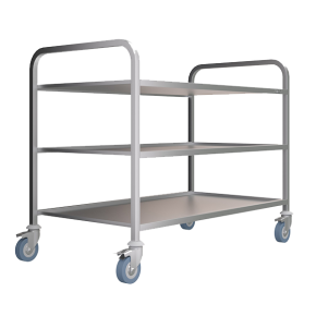 тележка сервировочная нержавеющая 1100x600x850 мм фото