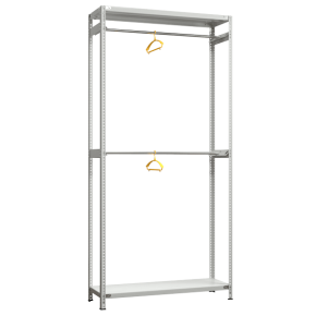 стеллаж sfc 2500х1200х400 2 полки 2 штанги фото