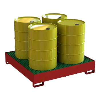 поддон для хранения 4 бочек 282x1500x1500 фото
