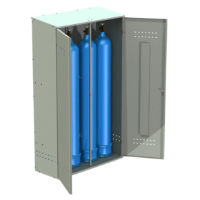 шкаф металлический для 4 кислородных баллонов фото