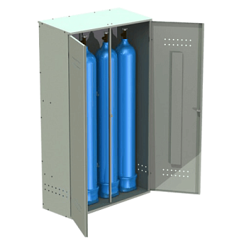 шкаф металлический для 4 кислородных баллонов фото