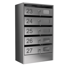 почтовый ящик 5-секционный серия эталон премиум с окошком фото