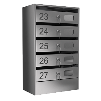 почтовый ящик 5-секционный серия эталон премиум с окошком фото