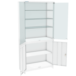 медицинский двухстворчатый шкаф шмс-2 фото