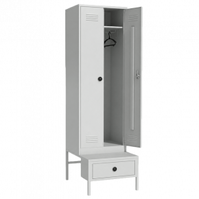 шкаф 2200×600×770 на подставке с ящиком с электронным замком