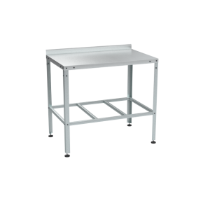 стол разделочный из нержавеющей стали с бортом 870x950x600 фото