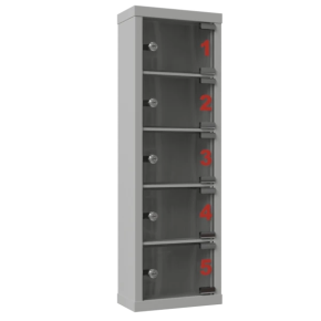 шкаф для хранения мобильных телефонов шст 5 с дверками из оргстекла