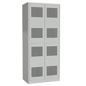 металлический шкаф для раздевалки перфорированный фото