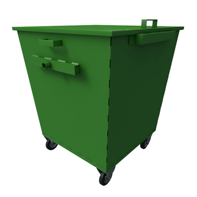 Металлические мусорные контейнеры для ТБО на 1100 литров