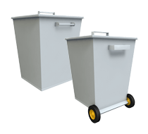 Металлические мусорные контейнеры