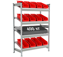 Стеллаж СТ-023 с наклонными полками